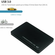 USB 3.0 2TB SATA SSD External Hard Drive Portable Desktop Mobile Hard Disk Case