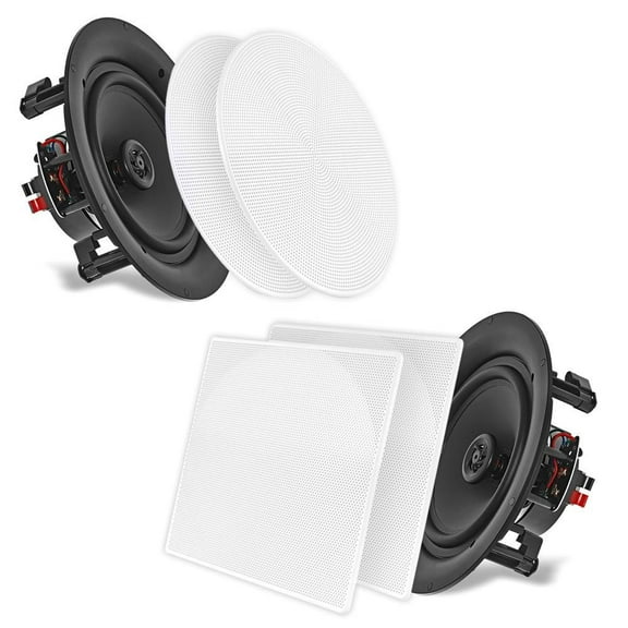 Pyle Ceiling Speakers -Stereo Home Theater Speakers-in Wall Speakers