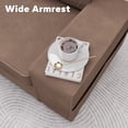 thumbnail image 4 of Meetleisure 70" 2 Seater Sofa,Extra Deep Seat Loveseat Couch for living Room,with Side Pockets Free 2 Cushions,Coffee, 4 of 7