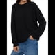 thumbnail image 1 of Suéter de Cuello Redondo para Mujer, Larga, Farol, Tejido , Holgado e Informal Negro L, 1 of 9