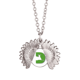 thumbnail image 1 of Venado mentira silueta de pastizales Collar de girasol collar collar collar colgante, 1 of 3
