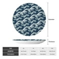 thumbnail image 2 of Salouo A Japanese Great Wave Pattern Bone China Decorative Plate,Holiday Decor Decorative Ceramic Plates with Stand Elegant Home DéCor for Hallway/Living Room/Bedroom-6in, 2 of 6