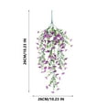 thumbnail image 3 of Under $5.00 Gmogad Artificial Plastic Flower Eucalyptu Violet Green Vines Living Room Room Wall Hanging Decoration, 3 of 7