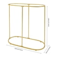 thumbnail image 2 of Gold Oval Garment Rack Floor Standing Clothing Rack Commercial Oval Clothes Stand for Clothing Store, Home, 2 of 18
