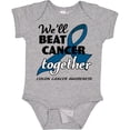 thumbnail image 3 of Inktastic We'll Beat Cancer Together- Colon Cancer Awareness Boys or Girls Baby Bodysuit, 3 of 5