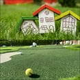 thumbnail image 3 of 2pcs Artificial Grass Turf Mat 14x18" Realistic Fake Grass Rug Carpet for Outdoor Garden Lawn Landscape, Green, 3 of 6