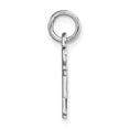 thumbnail image 2 of 14k WG J Key Charm in 14k White Gold, 2 of 3