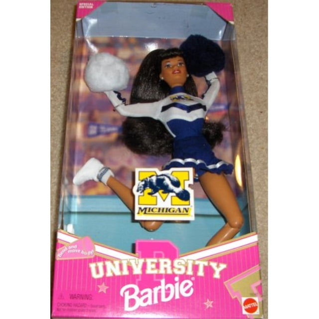 Michigan University Barbie Cheerleader African-American - Walmart.com - Walmart.com