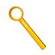 thumbnail image 5 of Llave de pedalier portátil, ligera, 1, alta resistencia, 12 muescas Oro, 5 of 8