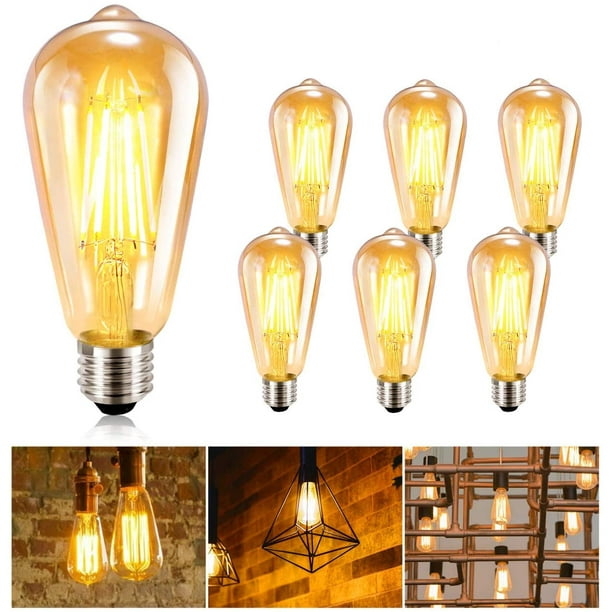Ampoule LED vintage rétro E27 5W 400Lm ambre dimmable - Ampoules LED  décoratives - Accessoires pour lampes