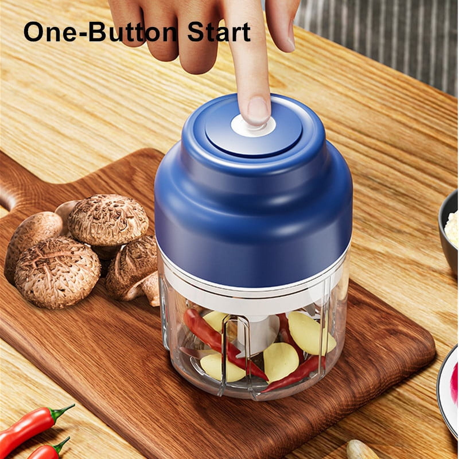 Totoro Hero Electric Garlic Puree Machine Wireless Mini Garlic Press Automatic Stirring And Peeling Machine Kitchen Garlic Puller Garlic