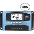 thumbnail image 5 of Controlador de carga solar Laklulu MPPT 50A con pantalla LCD y doble puerto USB de 12 V y 24 V, 5 of 5