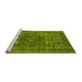 thumbnail image 2 of Ahgly Company Machine Washable Indoor Round Oriental Yellow Industrial Area Rugs, 8' Round, 2 of 4