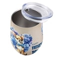thumbnail image 3 of Chihuahua Proud Dad Happy Father's Day 12oz Stainless Steel Wine Tumbler Insulated Cup with Lid Dog Lover Gifts Idea - 02008, 3 of 5