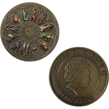 Lot De 5 Médailles Commémoratives Reine Elizabeth II 2022 Plaqué Or