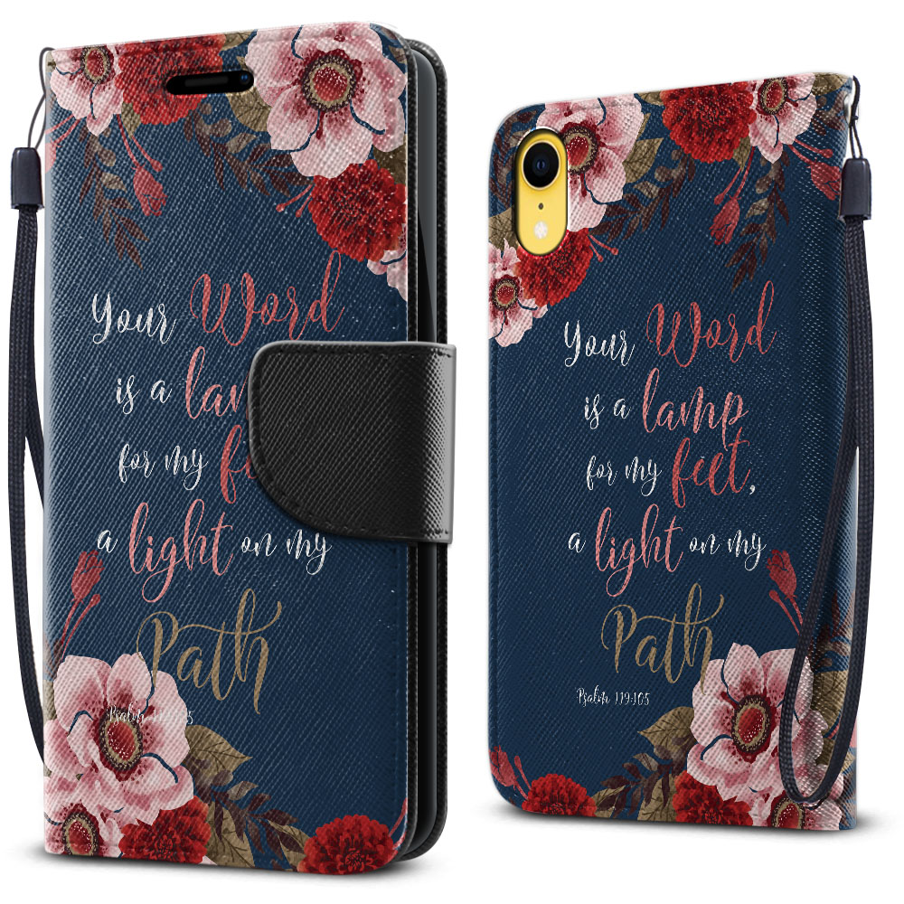 FINCIBO Kickstand Card Holder + Flap Wallet Pouch Cover Case