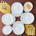 thumbnail image 2 of 6.5" x 6.5" Disposable Gold Paper Napkins, 75 Count, by Way To Celebrate, 2 of 6