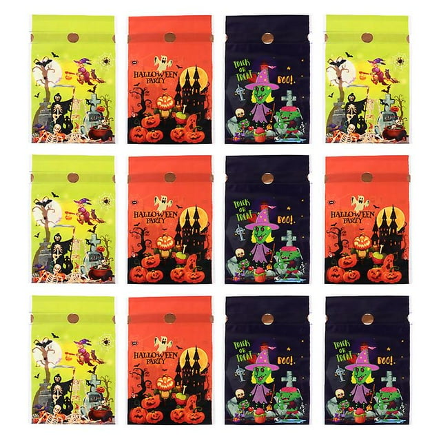 50 bolsas de dulces de Halloween para regalos de Halloween.