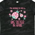 thumbnail image 4 of Inktastic I'm Going to Be a Big Sister in April Girls Toddler T-Shirt, 4 of 5