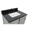 thumbnail image 4 of Bellaterra Home 31" Single vanity in Gray Ash finish top with Black galaxy and rectangle sink, 4 of 9