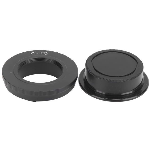 Anillo adaptador de lente CPQ con tapa trasera para lentes de montura C para cámaras Pentax Q/Q10/Q7/QS1