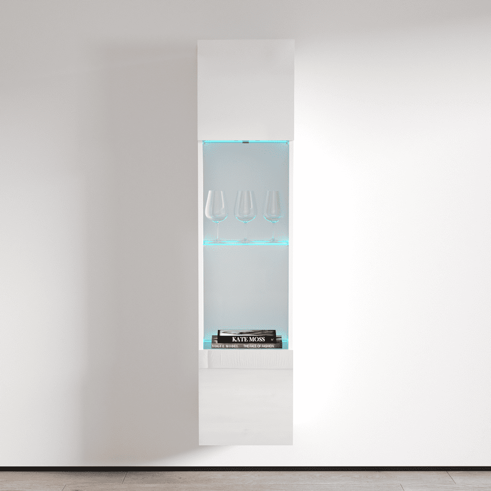 Fly Modular Wall Mounted Floating Bookcase (Type42) White