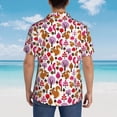 thumbnail image 4 of Pofeuu Squirrel In The Forest Print Hawaiian Shirt for Men Sleeves Casual Button Down Summer Beach Dress Shirts T-Shirts,XX-Large, 4 of 7