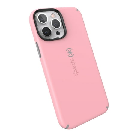 Speck iPhone 13 Pro Max/12 Pro Max Candyshell Pro with Magsafe Case in Rosy Pink and Cathedral Gray
