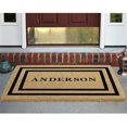 thumbnail image 1 of Nedia Home O2170 30 x 48 in. Thin Double Picture Frame Black Heavy Duty Coir Doormat - Personalized, 1 of 1