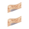 thumbnail image 4 of Injueey Línea de rodapié autoadhesiva veteada de para papel tapiz de alta gama, mano de obra exquisita, flor de vid marrón segura flor de vid marrón 2Conjunto, 4 of 6