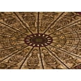 thumbnail image 1 of Ahgly Company Machine Washable Indoor Rectangle Transitional Bronze Brown Area Rugs, 2' x 5', 1 of 7