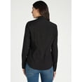 thumbnail image 6 of Time and Tru Women's Button Down Shirt with Long Sleeves, Sizes XS-XXXL, 6 of 7