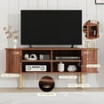 thumbnail image 6 of 47.2"TV Stand Dresser with Storage,Television Stand with Sliding Doors,Wooden Media Console for TVs Up to 80",Modern Entertainment Center for Living Room,Bedroom,Hallway, 6 of 8