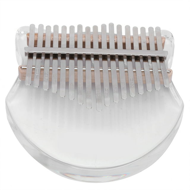 Kalimba de 17 teclas Bling Bling con Bolsa y Martillo de afinación transparente