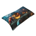 thumbnail image 3 of Disketp Pillow Covers Spooky Halloween Pattern Throw Pillow Case Cushion Covers,Cushion For Bedroom,Couch,Home-20"X30", 3 of 9