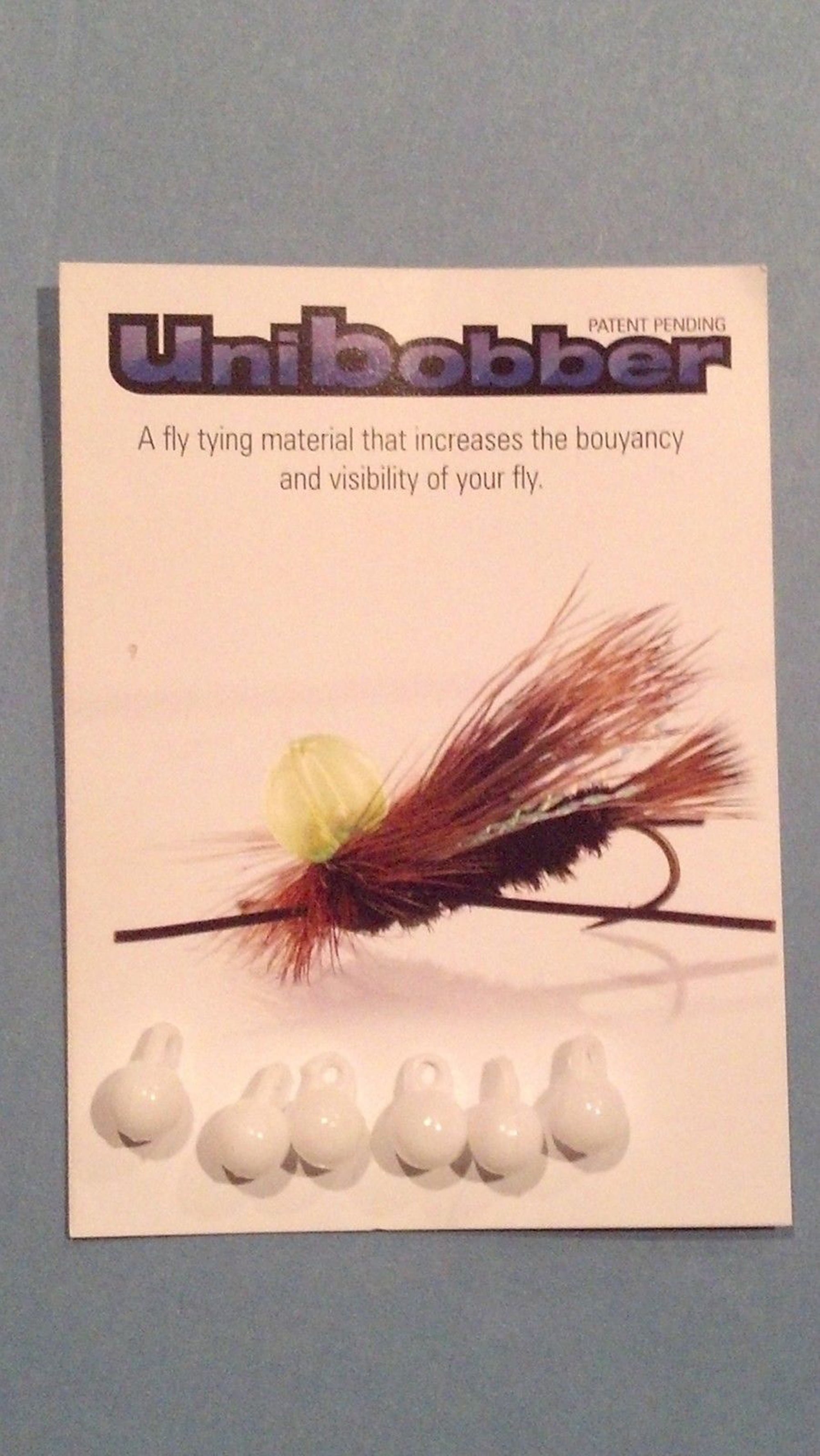 White Unibobber Fly Tying Strike Indicator 6 pack