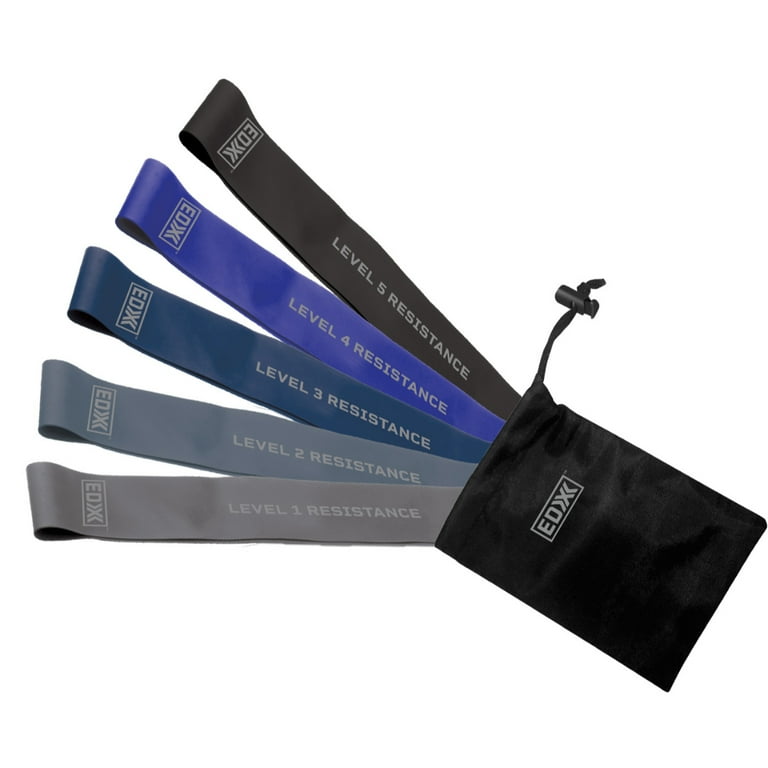EDX Resistance Loop Bands 5 Pack Navy Walmart