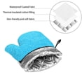 thumbnail image 6 of Cauagu Sky Blue Glitter Print Oven Mitts and Pot Holders 4 pcs Set,Extra Thicken Long Kitchen Oven Glove Potholders BBQ Gloves-Oven Mitts and Pot Holders(11 Inch), 6 of 6
