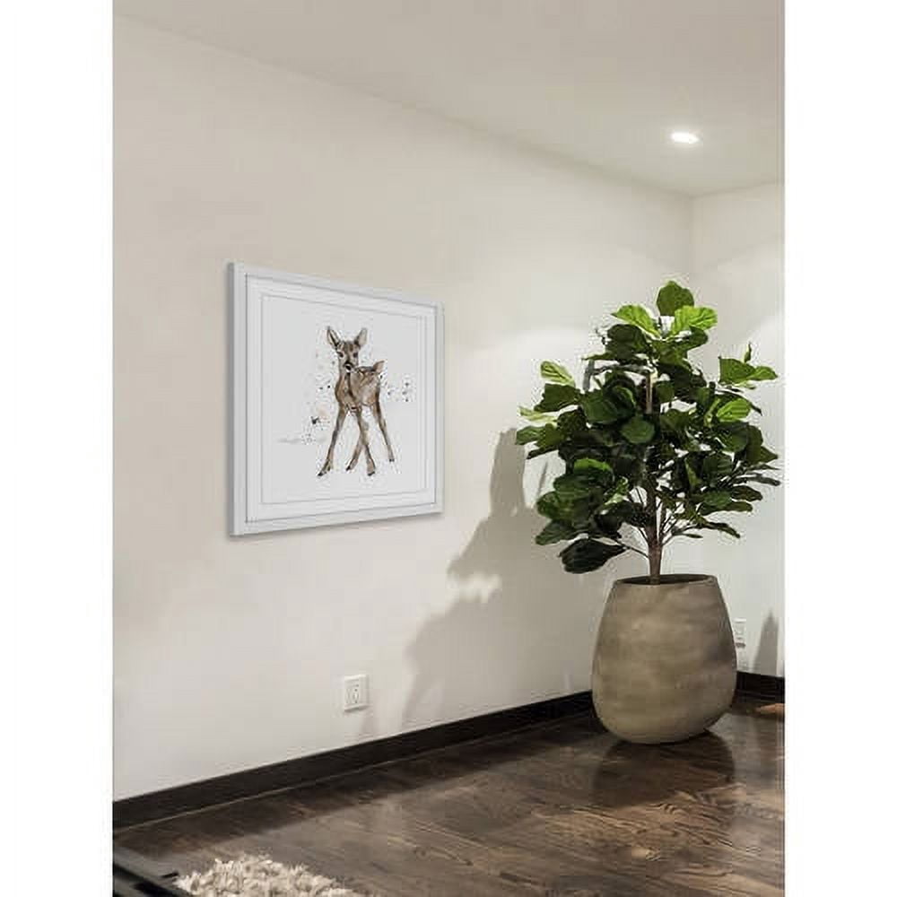 Marmont Hill "Bebe Cerf Brun" by Marie-Eve Pharand Framed Painting Print