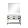 thumbnail image 3 of Norwalk 48 in W x 22 in D White Oak Single Bath Vanity, White Quartz Top, and 46 in Mirror, 3 of 8