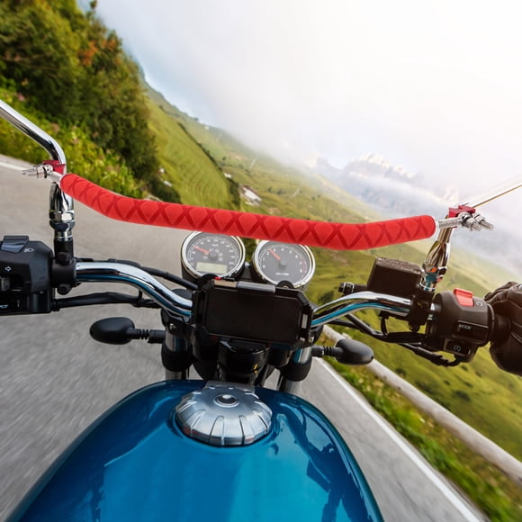 PTOOTP Manillar Frontal Rojo Para Motocicleta Con Barra De Seguridad Para Pasajeros Infantiles