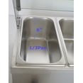 thumbnail image 3 of TECHTONGDA Commercial Food Warmer Stainless Steel Bain Marie Buffet Countertop 4-Pot Electric Steam Table 6"Deep, 3 of 8