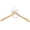 White, variant on Bridal Wedding Dress Hangers for Bride Groom with Bow Tie Personalized Bride Hanger Non-slip No Trace Gift for Bride Wedding Party Gift (White)