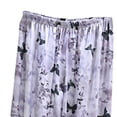 thumbnail image 4 of Tnhcen Women's Elastic Waist Floral Print Pajama Pants Loose Fit Cuffed Ankle Sleepwear Soft Nylon Spandex Casual Home Wear M-L, 4 of 5