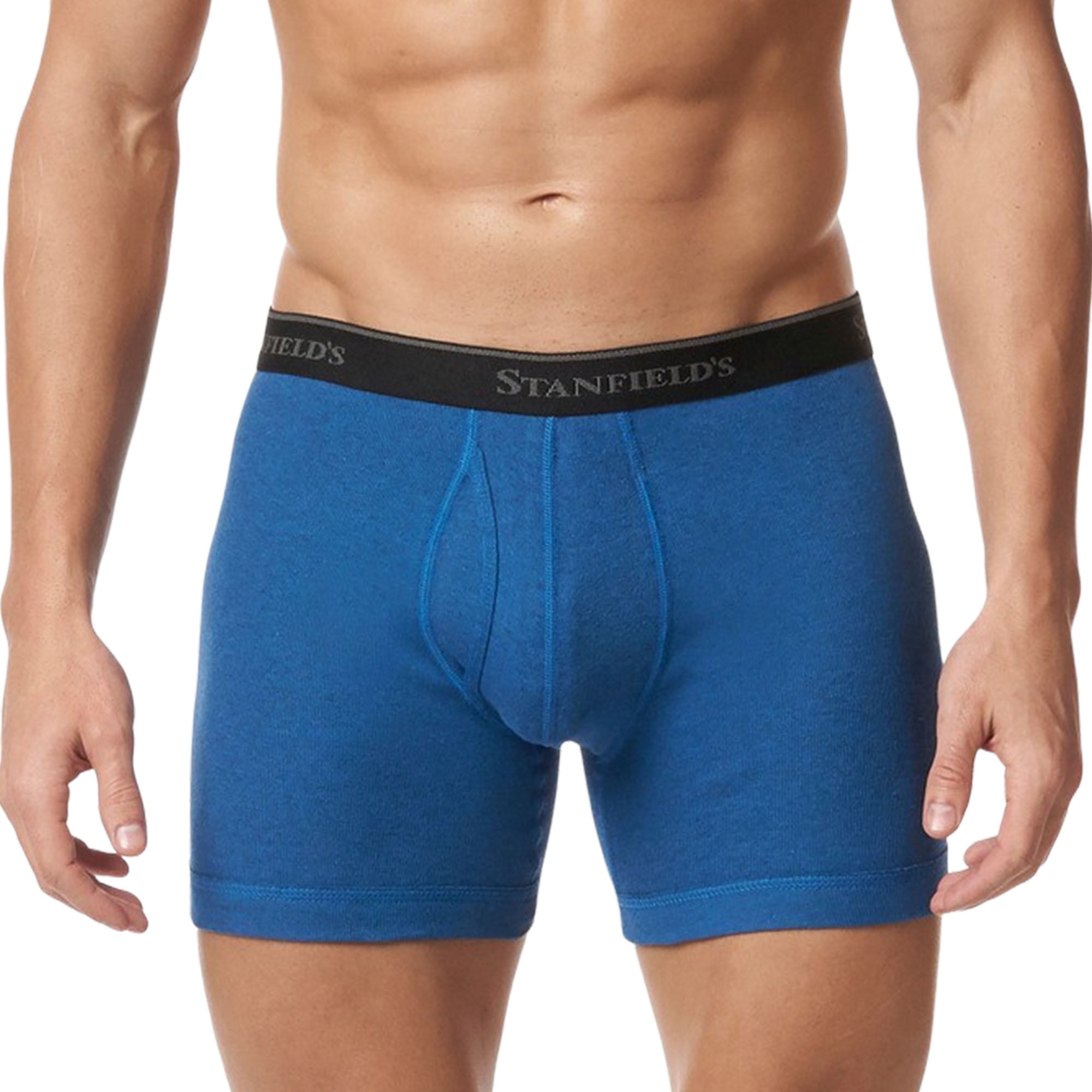 Stanfield's 2-Pack Adult Mens Premium Cotton Low Rise Boxer Briefs, Sizes S-XL