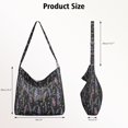 thumbnail image 4 of Floral Print Crossbody Shoulder Bag | Lightweight Adjustable Sling Tote | Large Capacity Multi-Pocket Purse, 4 of 5