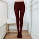 thumbnail image 2 of Leggings Prolriy con forro polar para mujer, ajustados, de terciopelo, para fitness, elásticos, informales, para ejercicio, con empalme, cálidos, térmicos, talla XL., 2 of 4