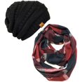 thumbnail image 1 of Winter Warm Knitted Infinity Scarf and Beanie Hat Set, 1 of 8