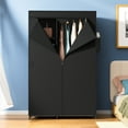 thumbnail image 7 of YOUPINS Portable Clothes Organizer with Hanging Rod, Portable Closet Non-Woven Fabric,Black, 7 of 7