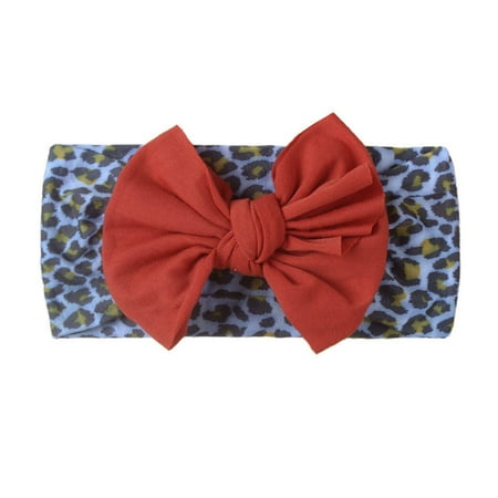

AIMAOMI Toddler Baby Boys Girls Leopard Print Stretch Hairband Headwear H